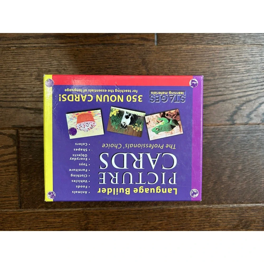 Stages Learning Language Builder 350 Noun Picture Cards Speech Therapy ABA Kids